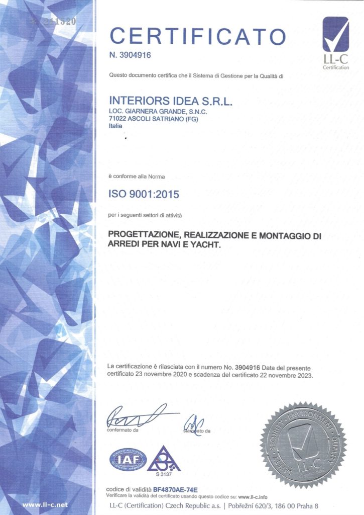 We Are Iso 9001 15 Certified Interiors Idea